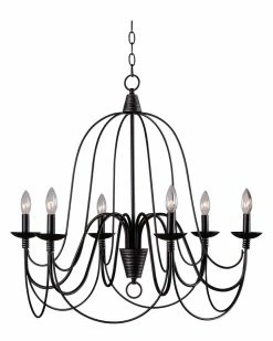 Kenroy 6-Light Sawyer Chandelier Home Ceiling Lighting