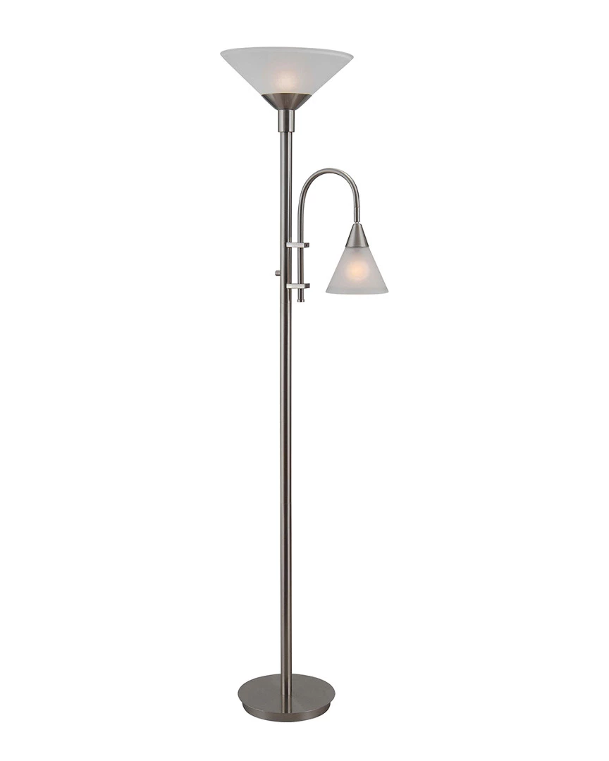 Kenroy Torchiere With Reading Arm Home Floor Lamps