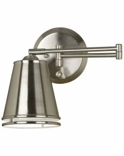 Kenroy 1-Light Shine Swing Arm Wall Mount Lamp Home Sconces & Wall Mounts