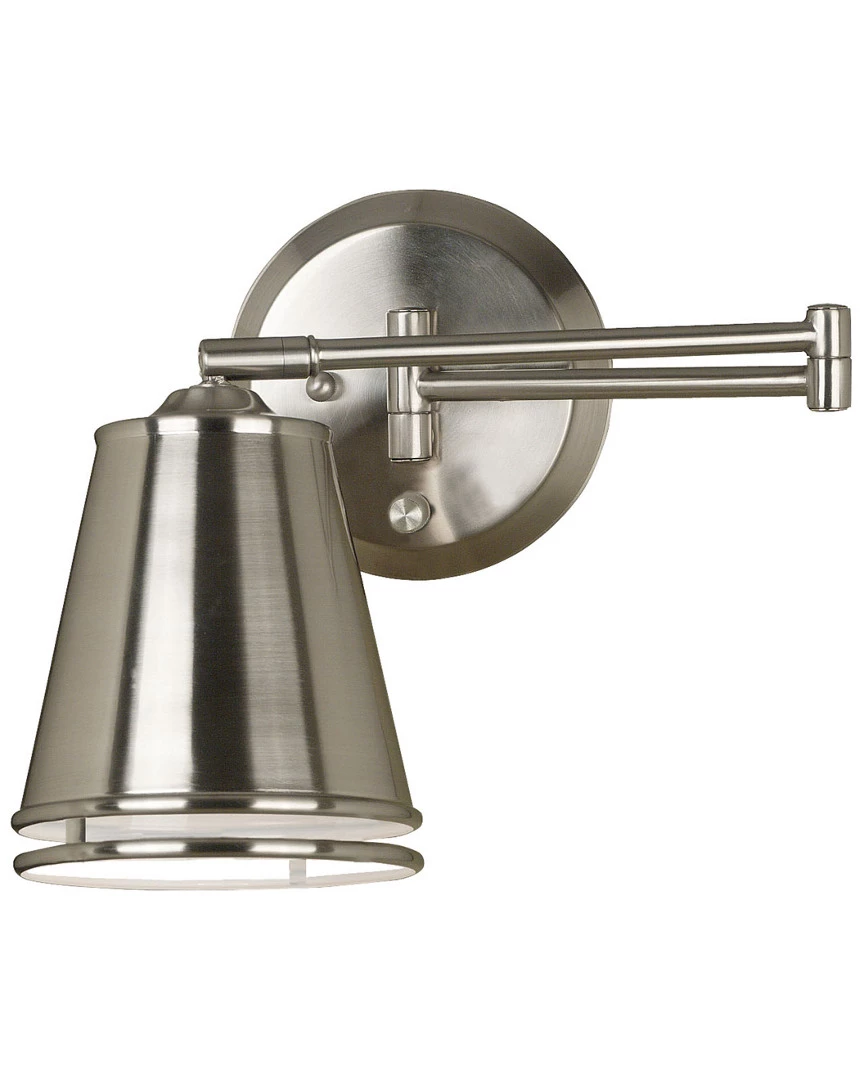 Kenroy 1-Light Shine Swing Arm Wall Mount Lamp Home Sconces & Wall Mounts
