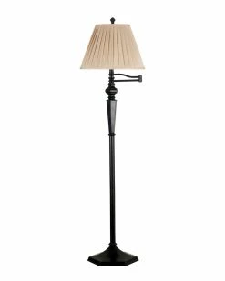 Kenroy 60.5in Clairemont Swing Arm Floor Lamp Home Floor Lamps