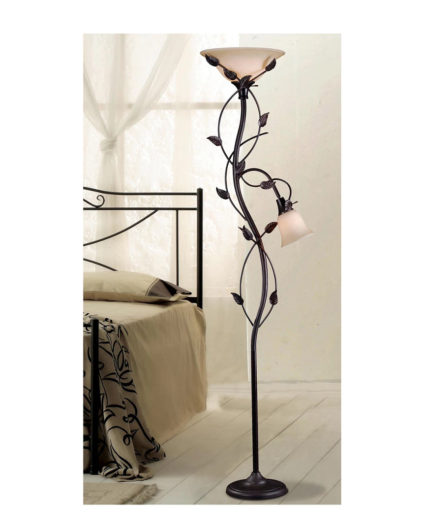 Kenroy Mother & Son Torchiere Home Floor Lamps - Image 2