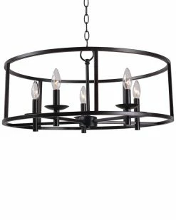 Kenroy Arlen Oil Rubbed 5-Light Chandelier Home Ceiling Lighting