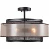 Kenroy Alessandra 3-Light Semi Flush Home Ceiling Lighting