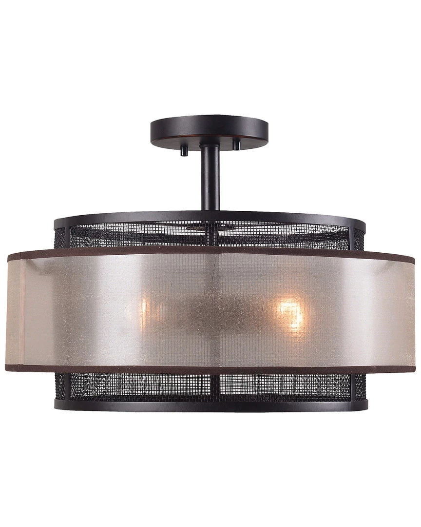 Kenroy Alessandra 3-Light Semi Flush Home Ceiling Lighting