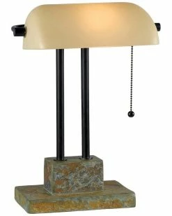 Kenroy 15in Kant Banker Lamp Home Table & Desk Lamps